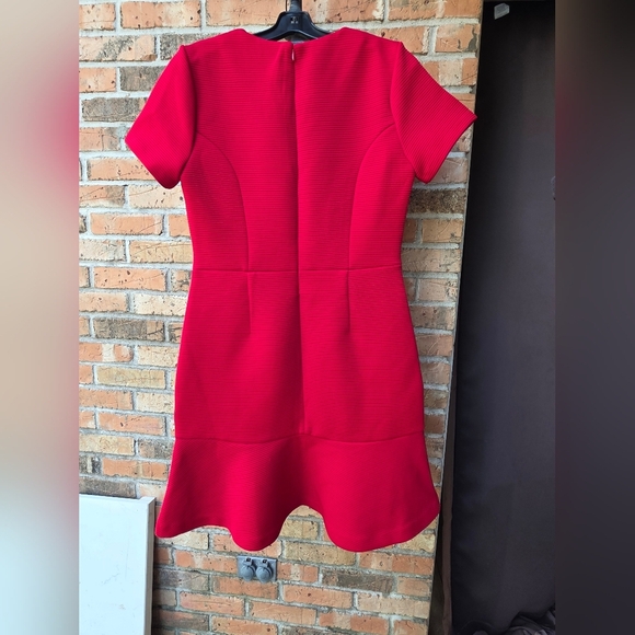 Michael Kors Red Ribbed Mini Dress - Picture 5 of 9